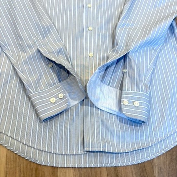 Egara Non-Iron Long Sleeve Dress Shirt - Men’s Large (EUC) - Picture 6 of 9